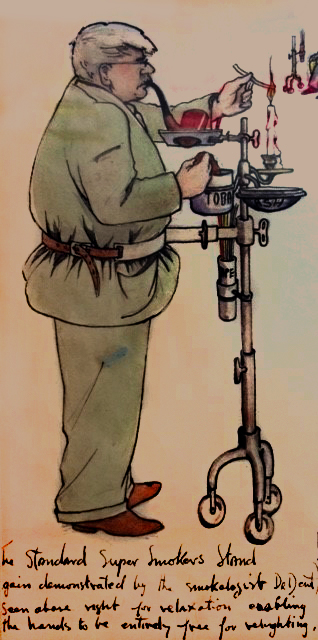 John Dent cartoon by his daughter Ann Dent.